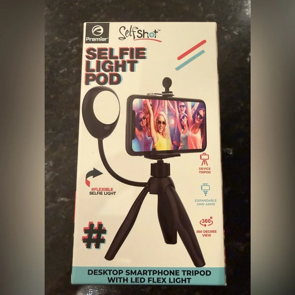 Selfie Stick with Tripod and Selfie Light